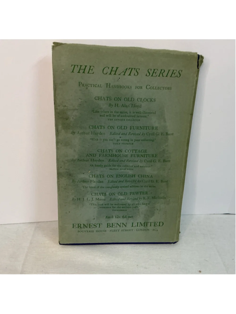 Vintage “Chats On Old Silver “ Arthur Hayden - Reprinted 1952